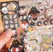 Aesthetic Cute Embroidery Red Sticker Book Scrapbook Journal 30 pages/book