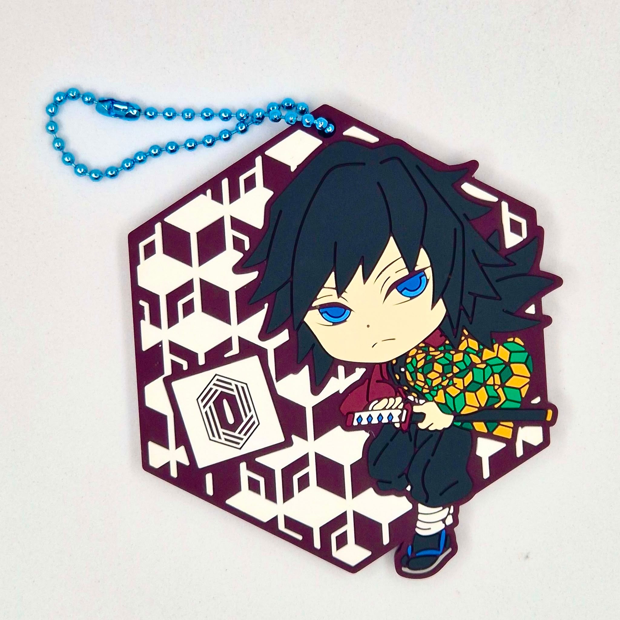 Demon Slayer Official Tomioka Giyu rubber keychain