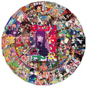 Retro Anime Mini Poster Stickers (5 random pieces)