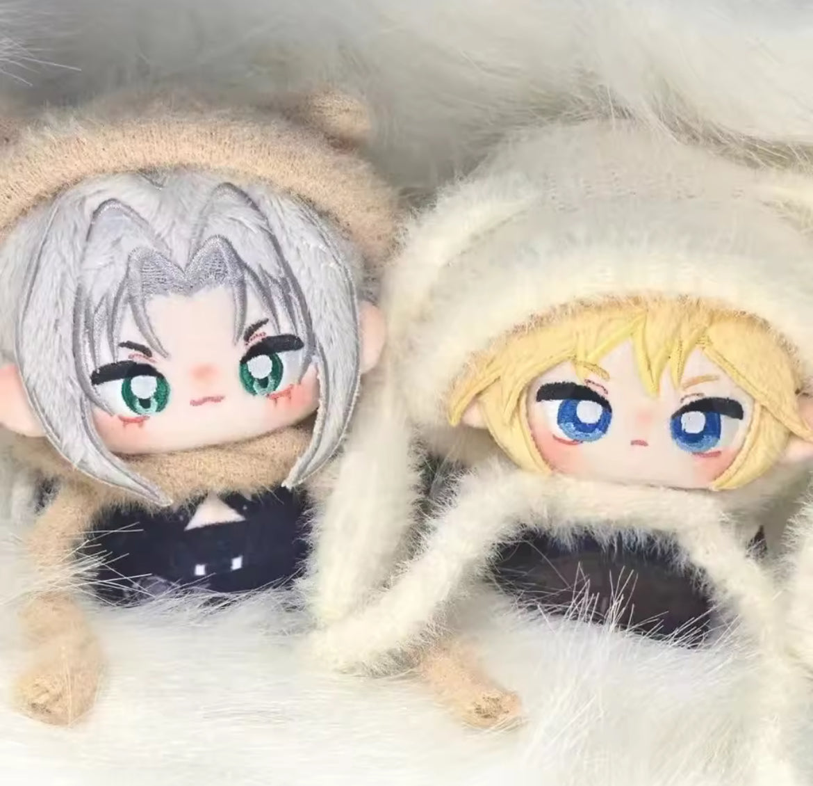 Final Fantasy VII Sephiroth Cloud Fanmade Plush Keychains