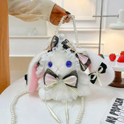 Bunny Plush Purse Black