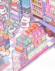 3D Sticker Paper Isometric Room ASMR DIY Mini Scene