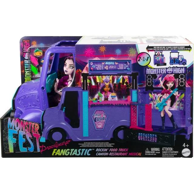 Monster High Monster Fest Draculaura Doll with Food truck Playset
