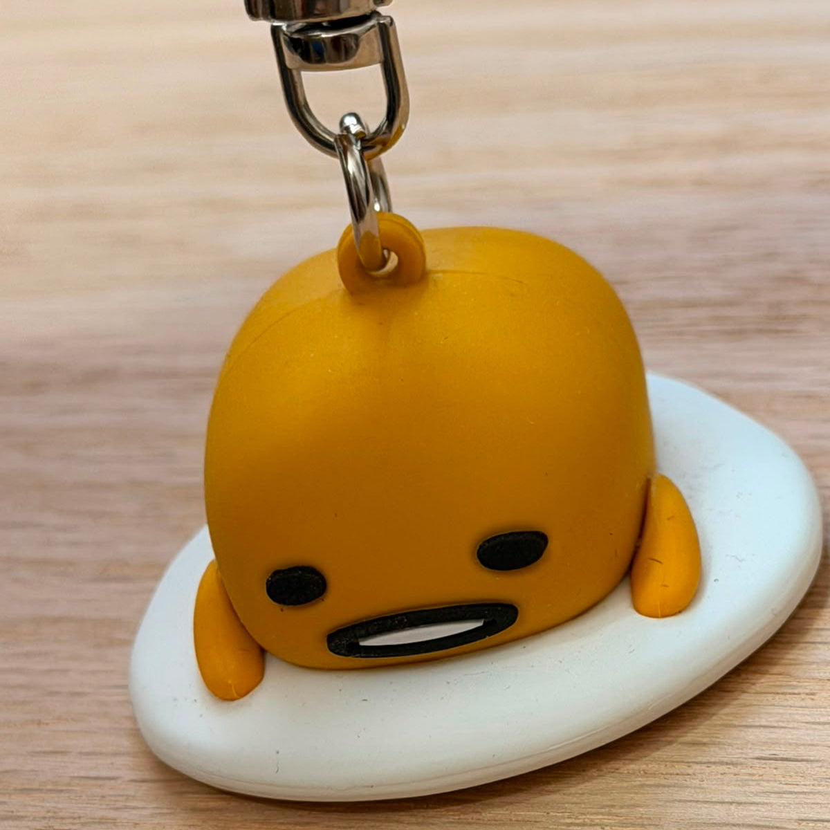 Sanrio Gudetama mini figurine keychain