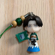 Attack On Titan Levi Strap mini figurine keychain