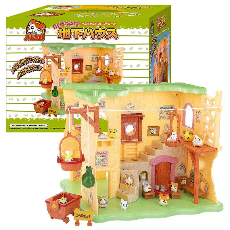Spacetoon: Hamtaro’s House Replica with 2 Hamsters