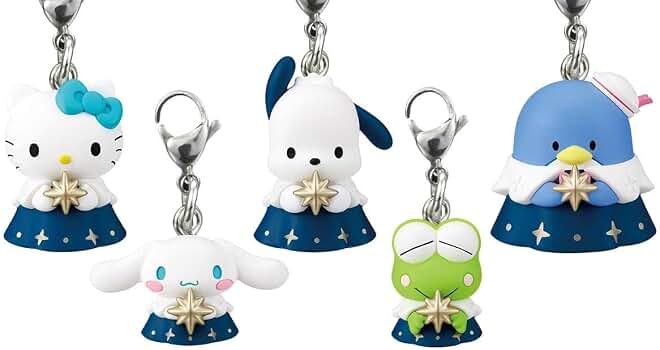 Sanrio Characters Starlight Angel Charm Mini Figure Keychain Gashapon