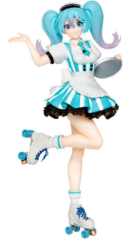 Vocaloid - Hatsune Miku - Hatsune Miku Figure Costumes - Cafe Maid Ver. (Taito)
