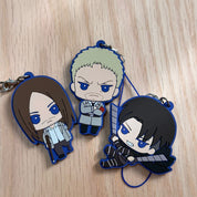 Attack On Titan Strap rubber keychains by Bandai