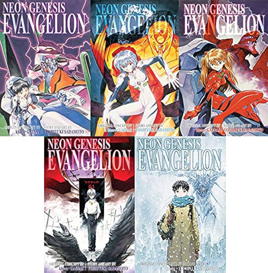 Neon Genesis Evangelion Manga Complete Omnibus Editions 1-5 (RARE)