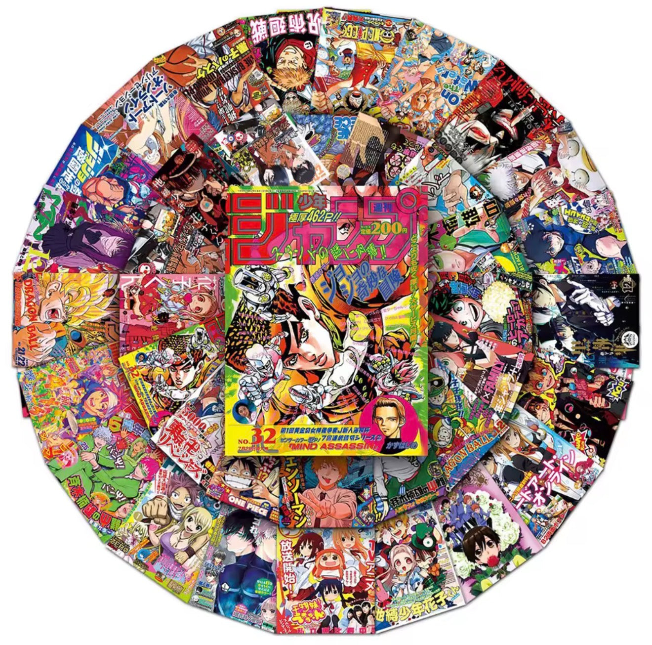 Retro Anime Mini Poster Stickers (5 random pieces)