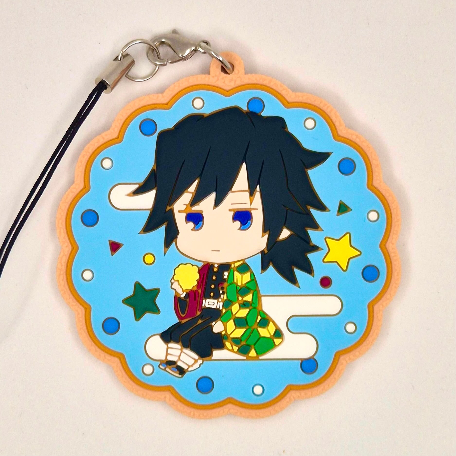 Demon Slayer Official Tomioka Giyu strap rubber keychain
