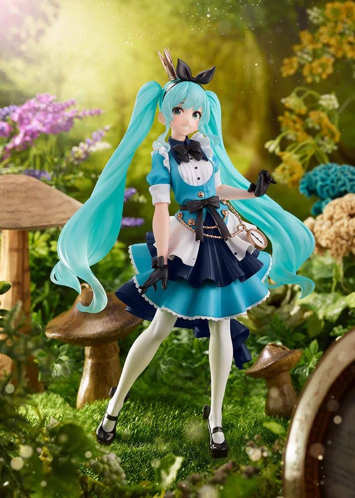 OPEN BOX Hatsune Miku Vocaloid Alice in Wonderland Miku Figure by Taito