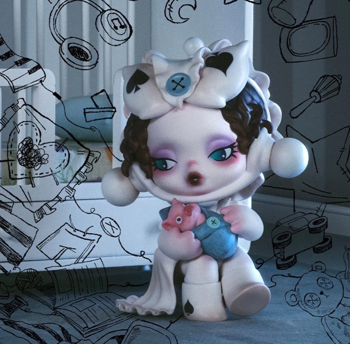 Skullpanda Everyday Wonderland Blind Box figures by Popmart
