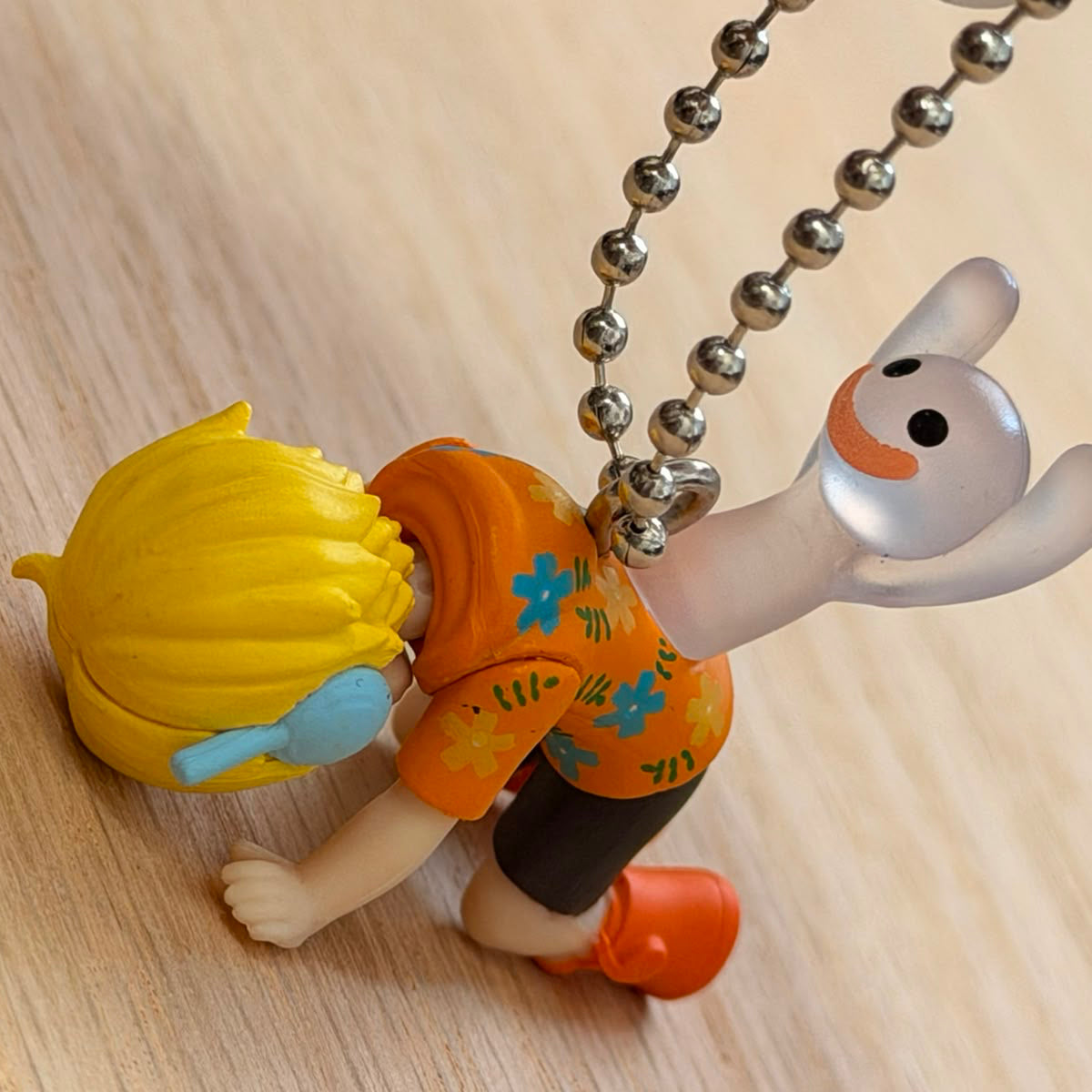 One Piece Sanji Egghead mini figurine keychain by Bandai