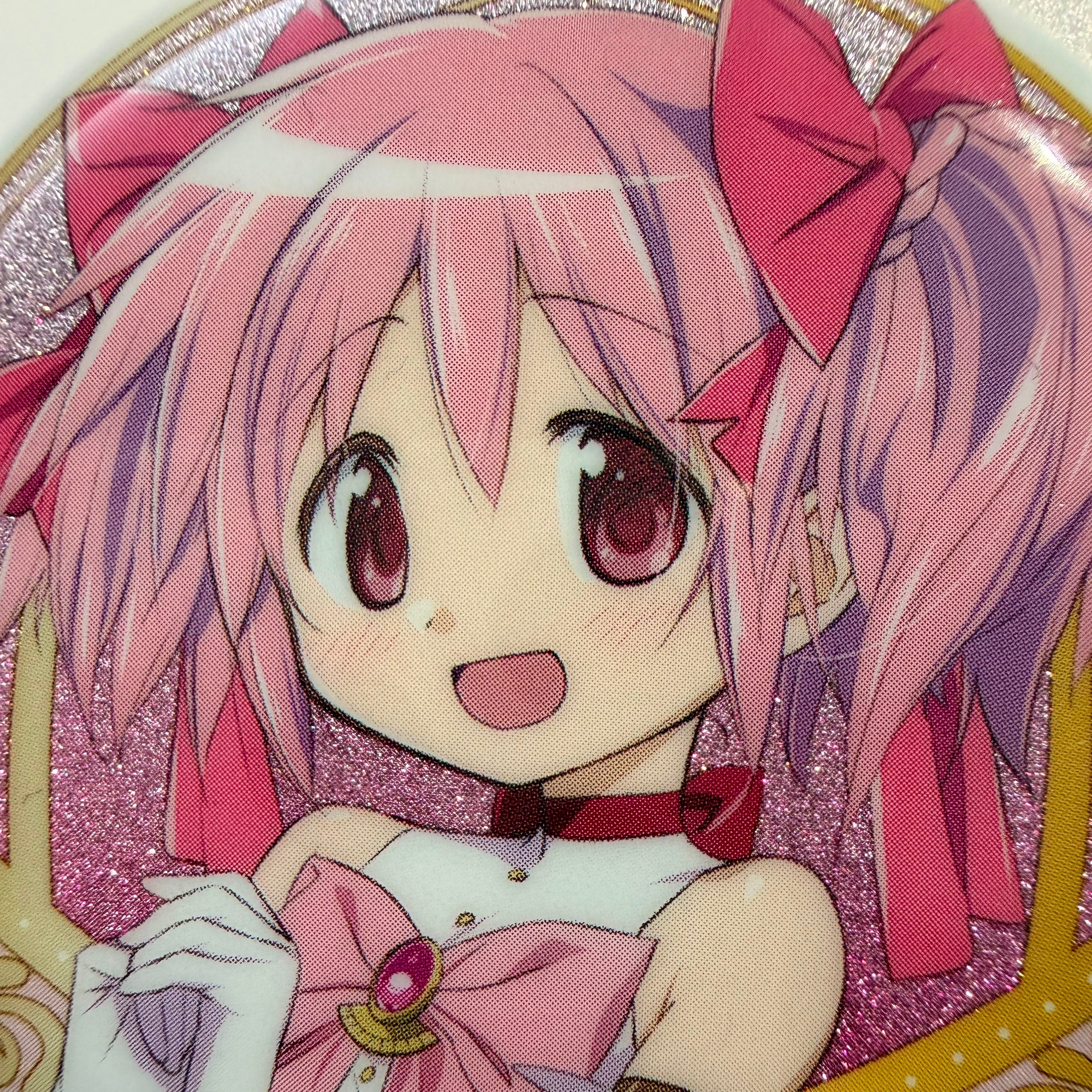 Puella Magi Madoka Magica Madoka Kaname glitter pin badge