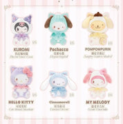 Sanrio Play With Kittens Plush Keychain Blind Box Kuromi My Melody Pocchaco Cinnamoroll Pompompurin Hello Kitty
