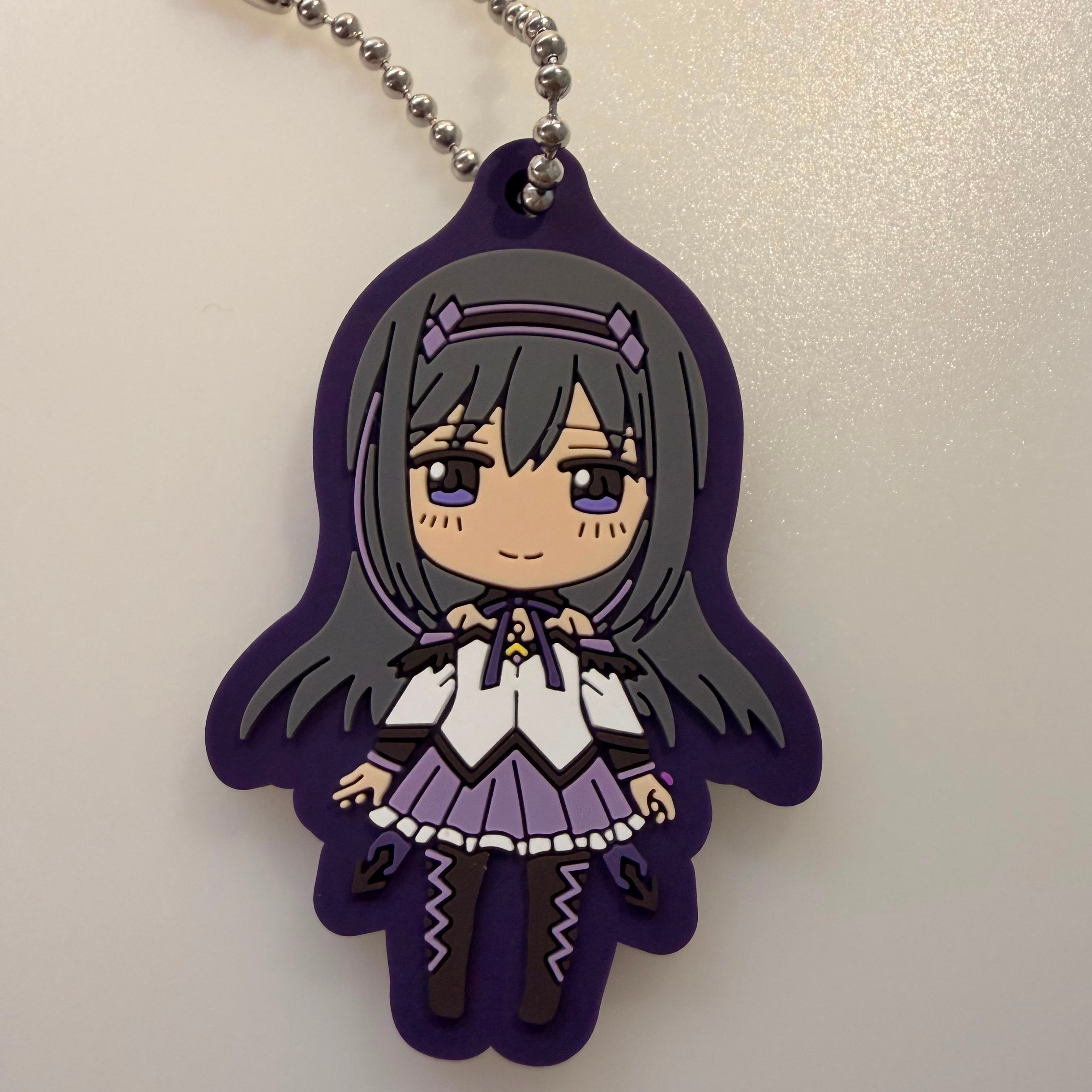 Puella Magi Madoka Magica Ichiban Kuji Homura Akemi rubber keychain JP