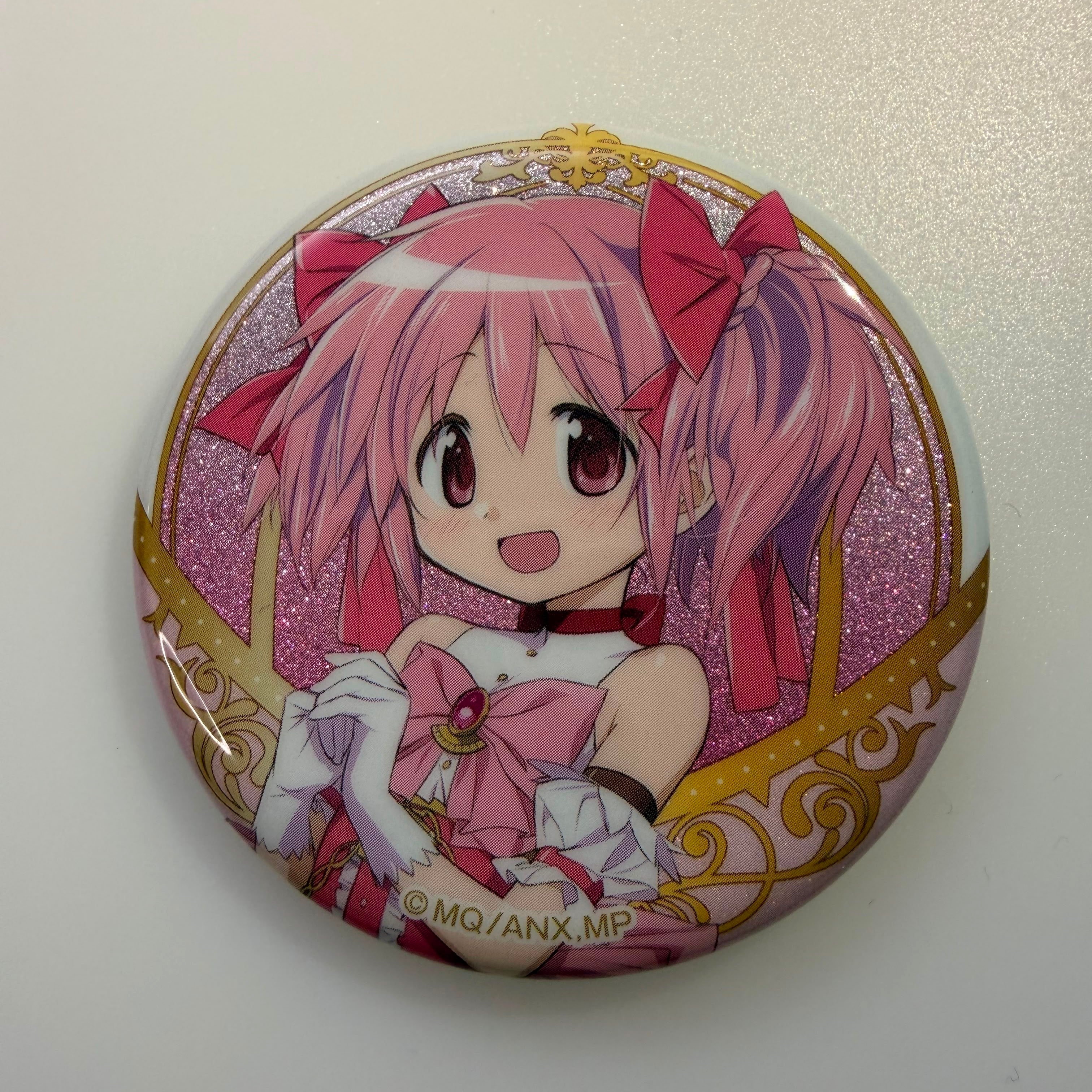 Puella Magi Madoka Magica Madoka Kaname glitter pin badge