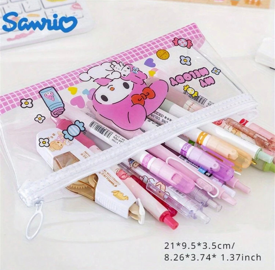 Sanrio Transparent Pencil Case