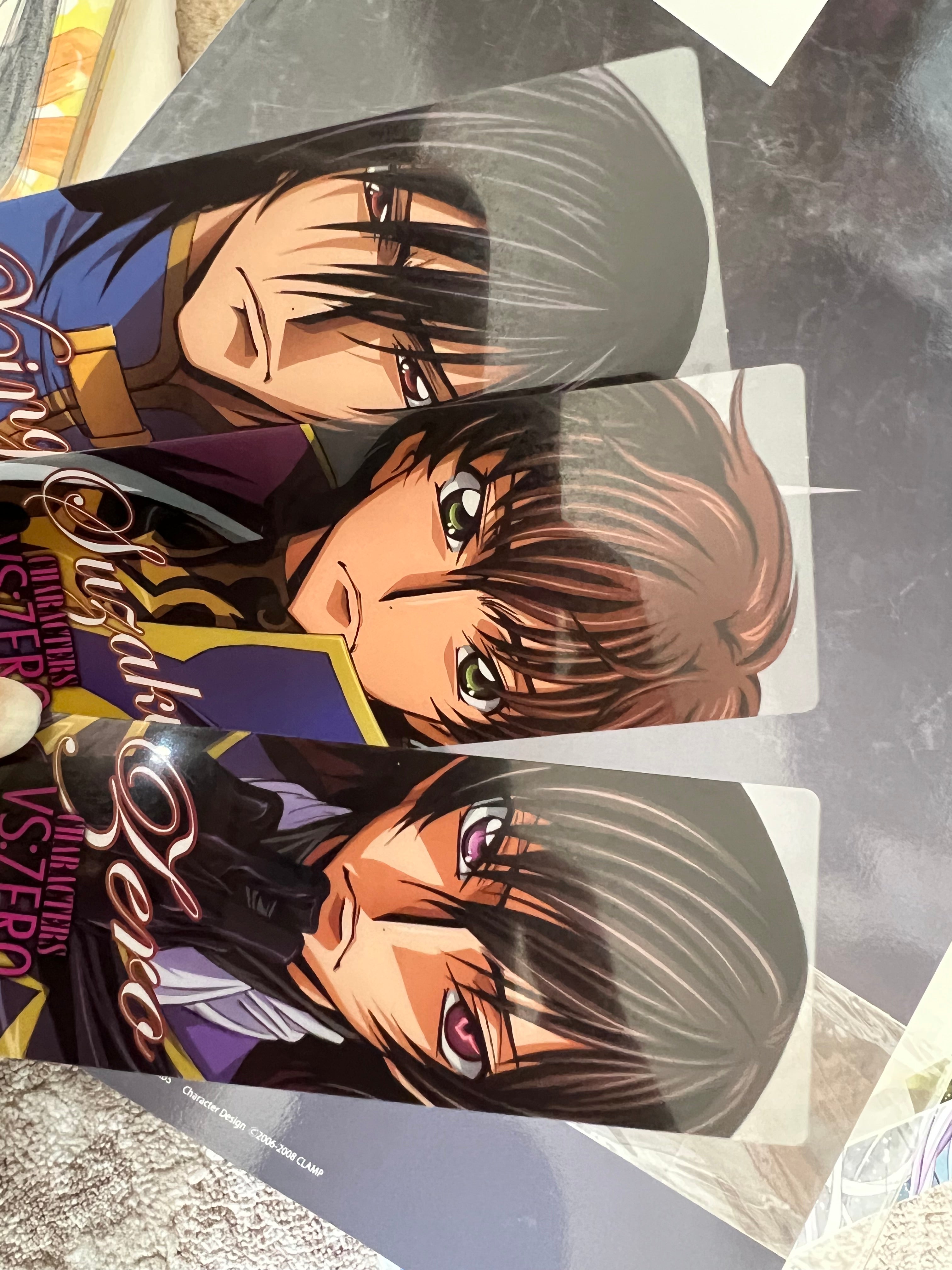 Code Geass Vs:zero Characters booklet