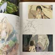 The Art of Princess Mononoke by Studio Ghibli Paper Back (some pages damaged are damaged)