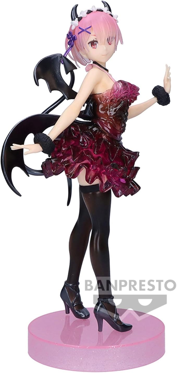 Banpresto - Re:Zero-Starting Life in Another World - Ram Special Color ver. -Clear & Dressy-, Bandai Spirits Espresto Figure