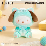 Sanrio Play With Kittens Plush Keychain Blind Box Kuromi My Melody Pocchaco Cinnamoroll Pompompurin Hello Kitty