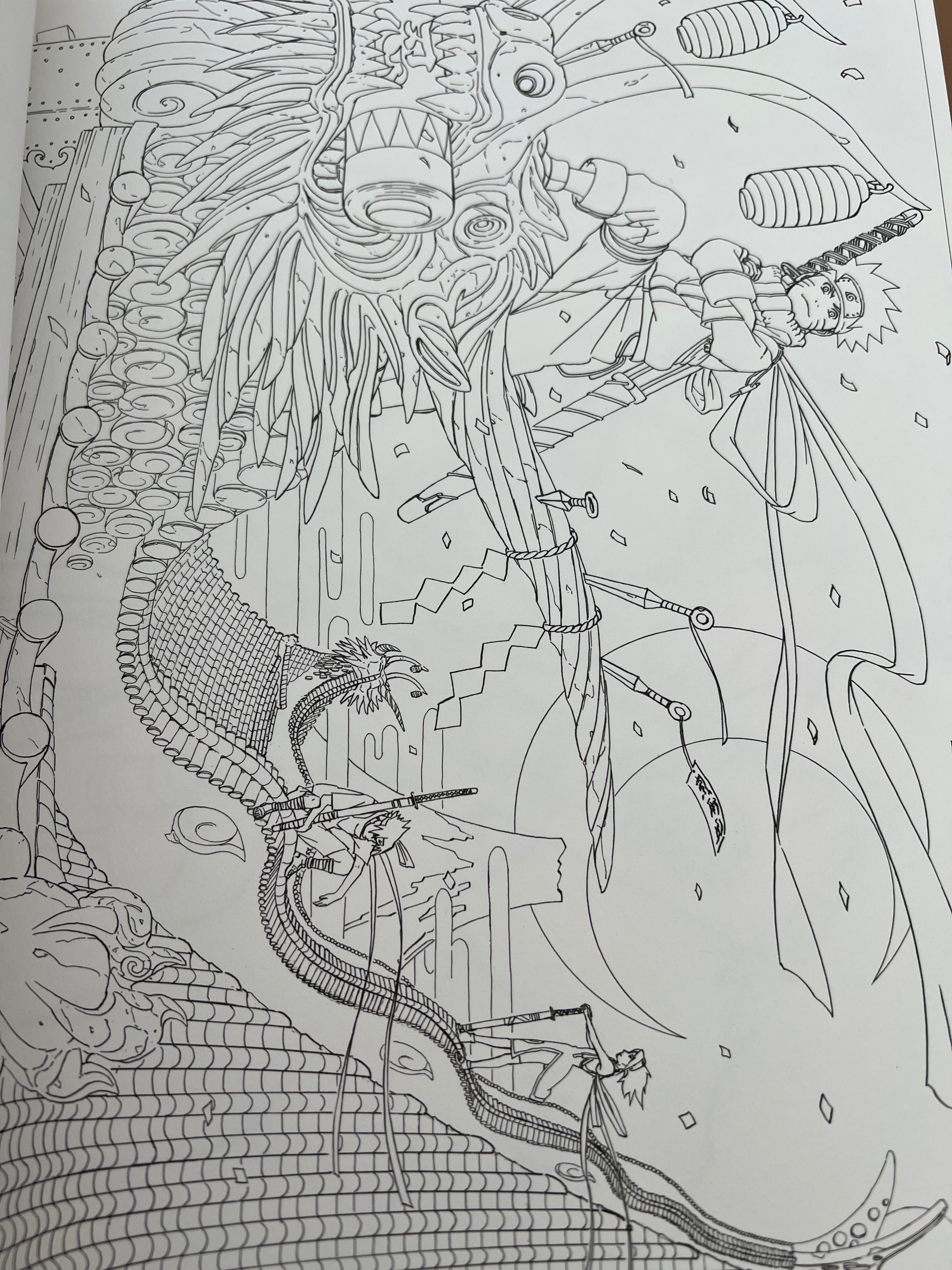 Naruto: Paint Jump Illustration Paint Book - OOP Japan