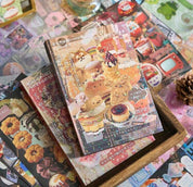 A5 Japanese Style Aesthetic hardcover Sticker book 45 pages/book