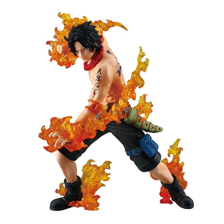 Open Box One Piece Attack Styling - 3 Brothers of Flame - Ace figure RARE