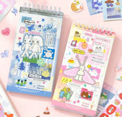 Minimal Cybercore Vintage Japanese Aesthetic Sticker Book 20 pages/book