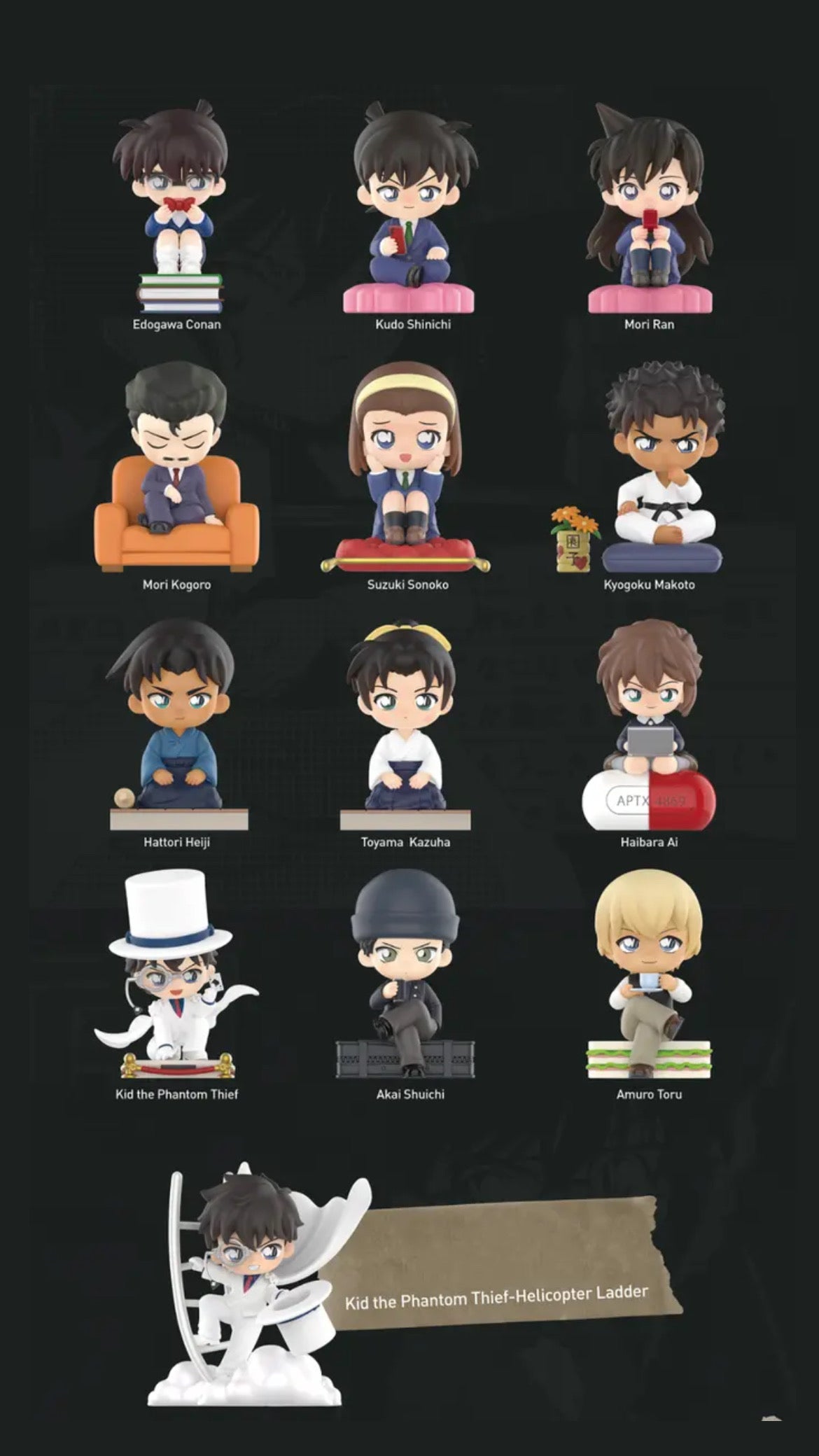 Detective Conan: Classic Characters Mystery boxes Pop Mart