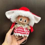 Plush Doll Clothes fits Labubu/skullpanda/lila etc