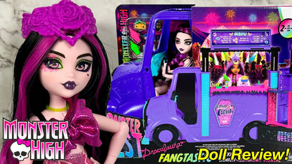 Monster High Monster Fest Draculaura Doll with Food truck Playset