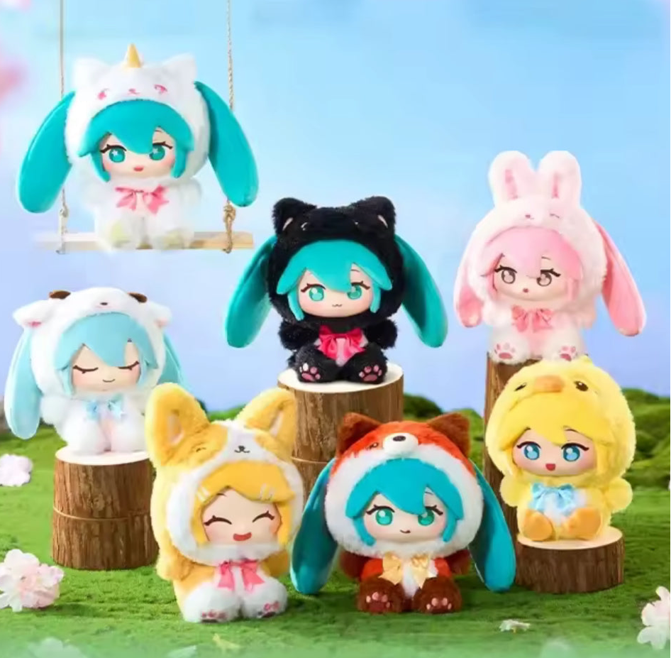 Vocaloid Project Sekai Hatsune Miku Rin Len Blind Box Plush Keychain