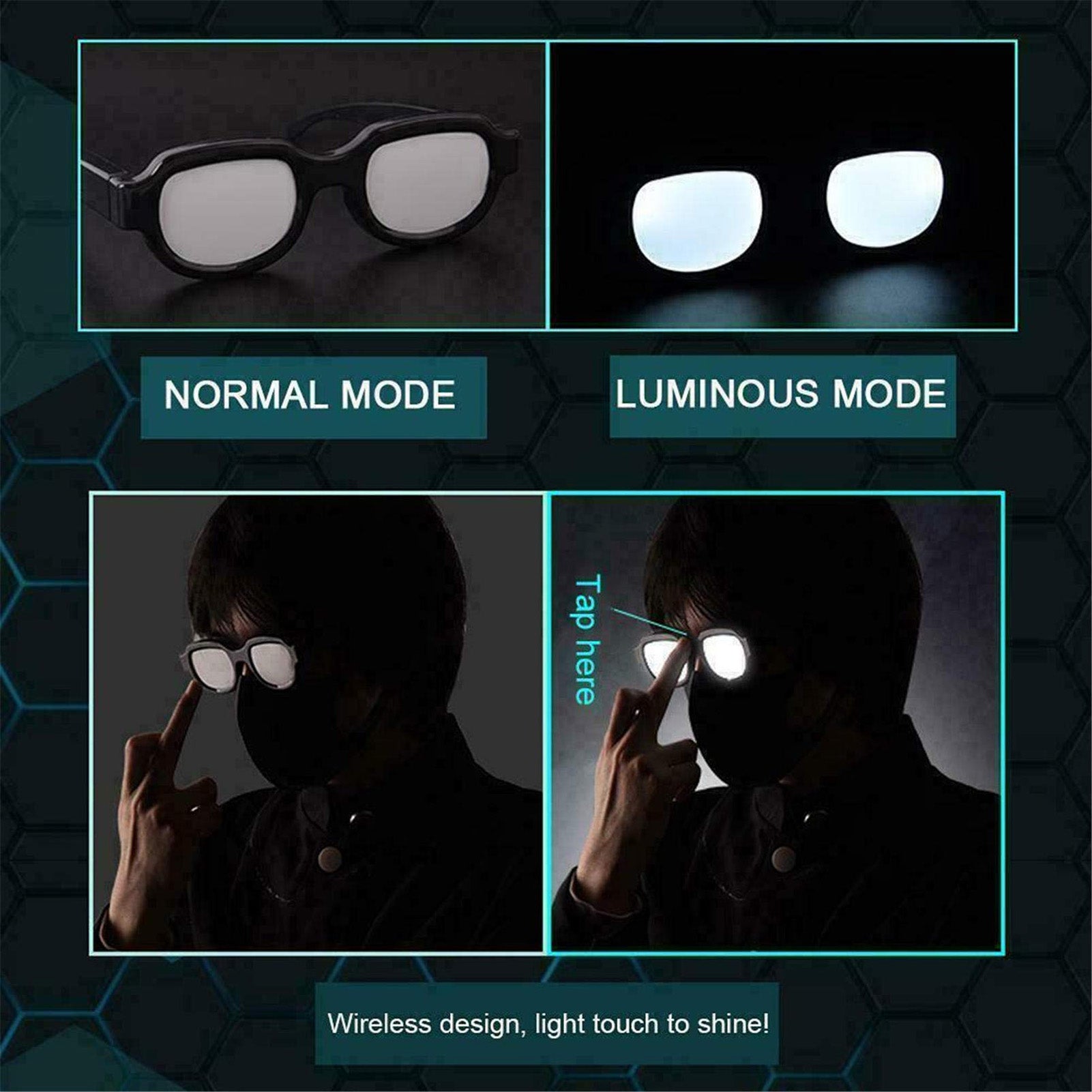 Anime Glasses Prop  Meme Rechargeable