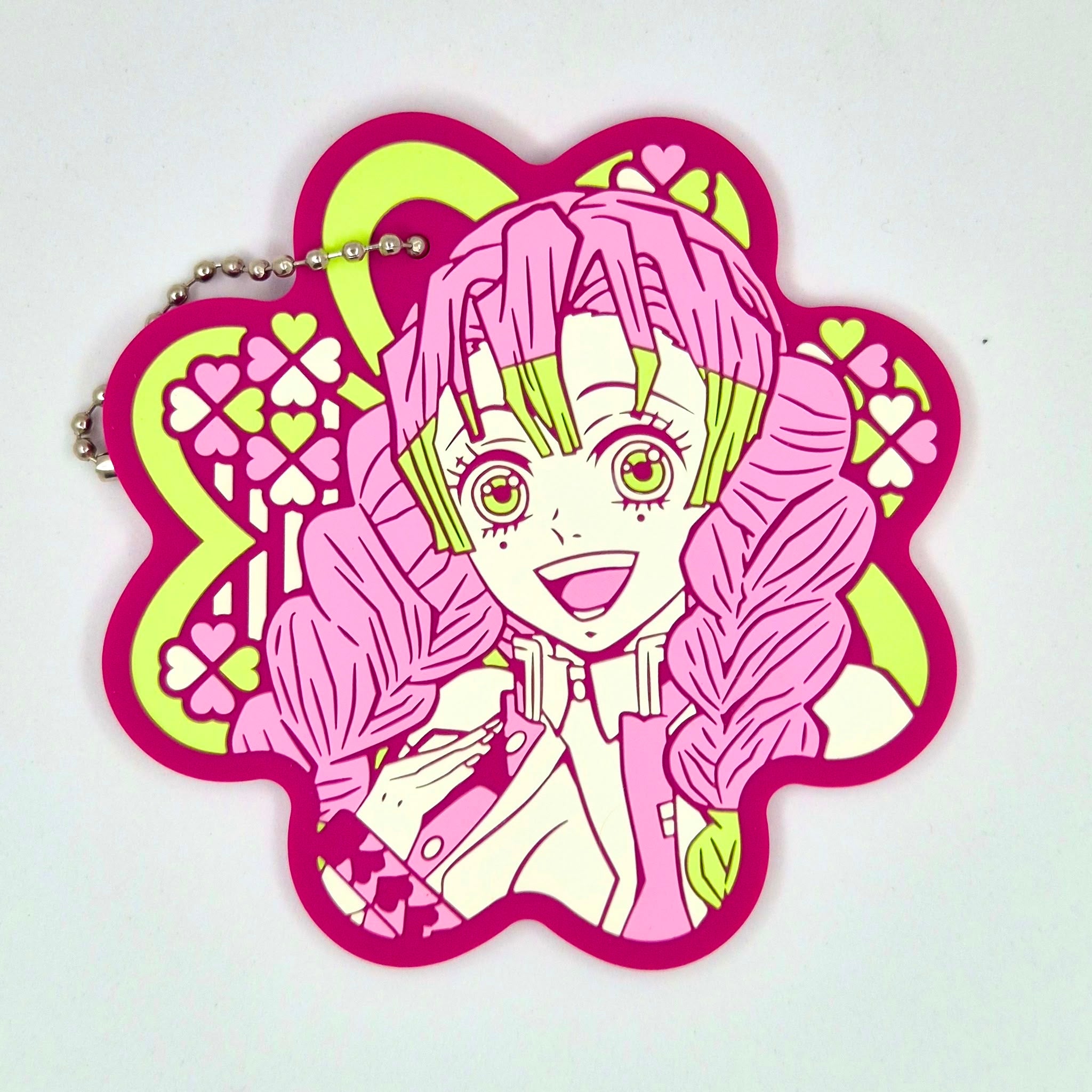 Demon Slayer Official Kanroji Mitsuri rubber keychain