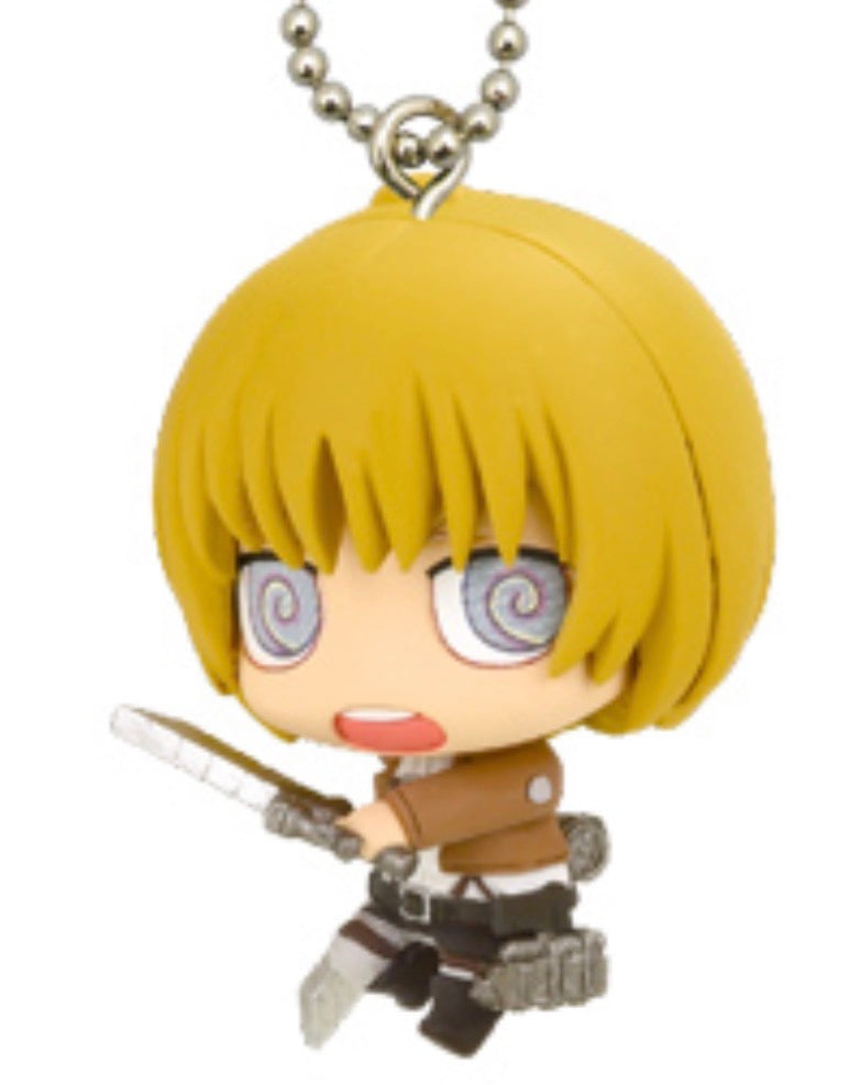 Attack on Titan Shingeki no Kyojin Vol 1 Deformed Figure Gashapon Keychains RARE