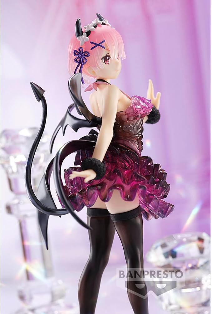Banpresto - Re:Zero-Starting Life in Another World - Ram Special Color ver. -Clear & Dressy-, Bandai Spirits Espresto Figure