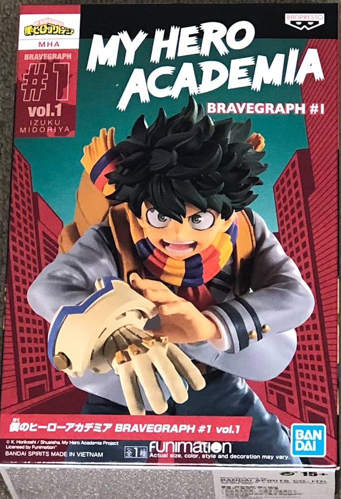 My Hero Academia: Bravegraph 1 Izuku Midoriya Bandai Original Figure