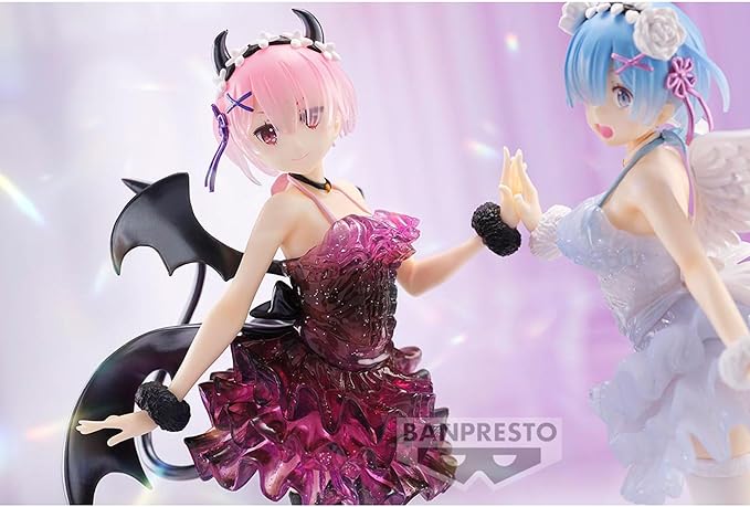 Banpresto - Re:Zero-Starting Life in Another World - Ram Special Color ver. -Clear & Dressy-, Bandai Spirits Espresto Figure