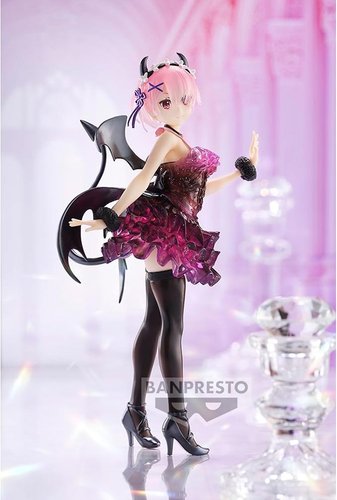 Banpresto - Re:Zero-Starting Life in Another World - Ram Special Color ver. -Clear & Dressy-, Bandai Spirits Espresto Figure