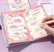 Sanrio Shaker Notebooks My Melody and Kuromi