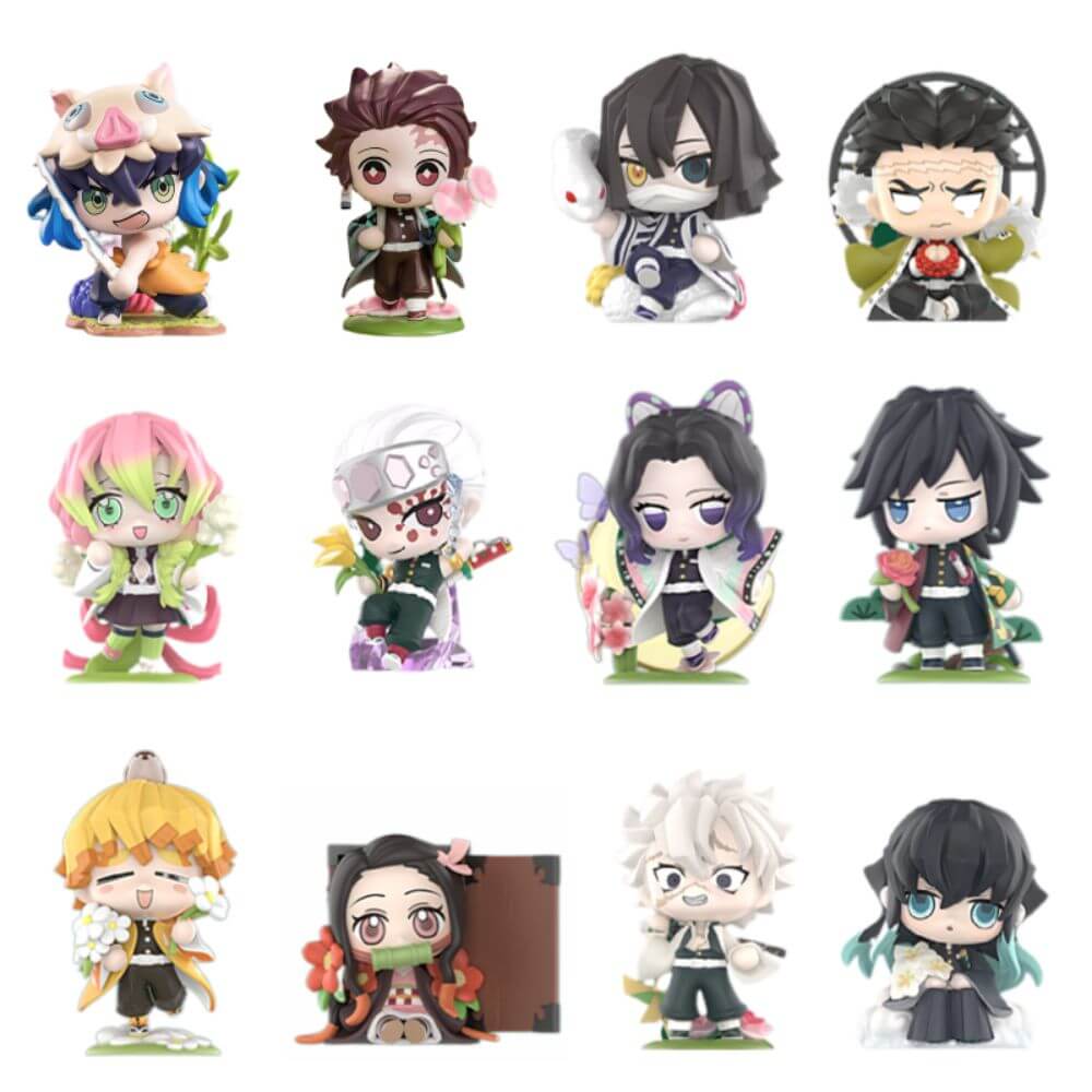 Demon Slayer Flowers Series Blind Box Figures by Popmart
