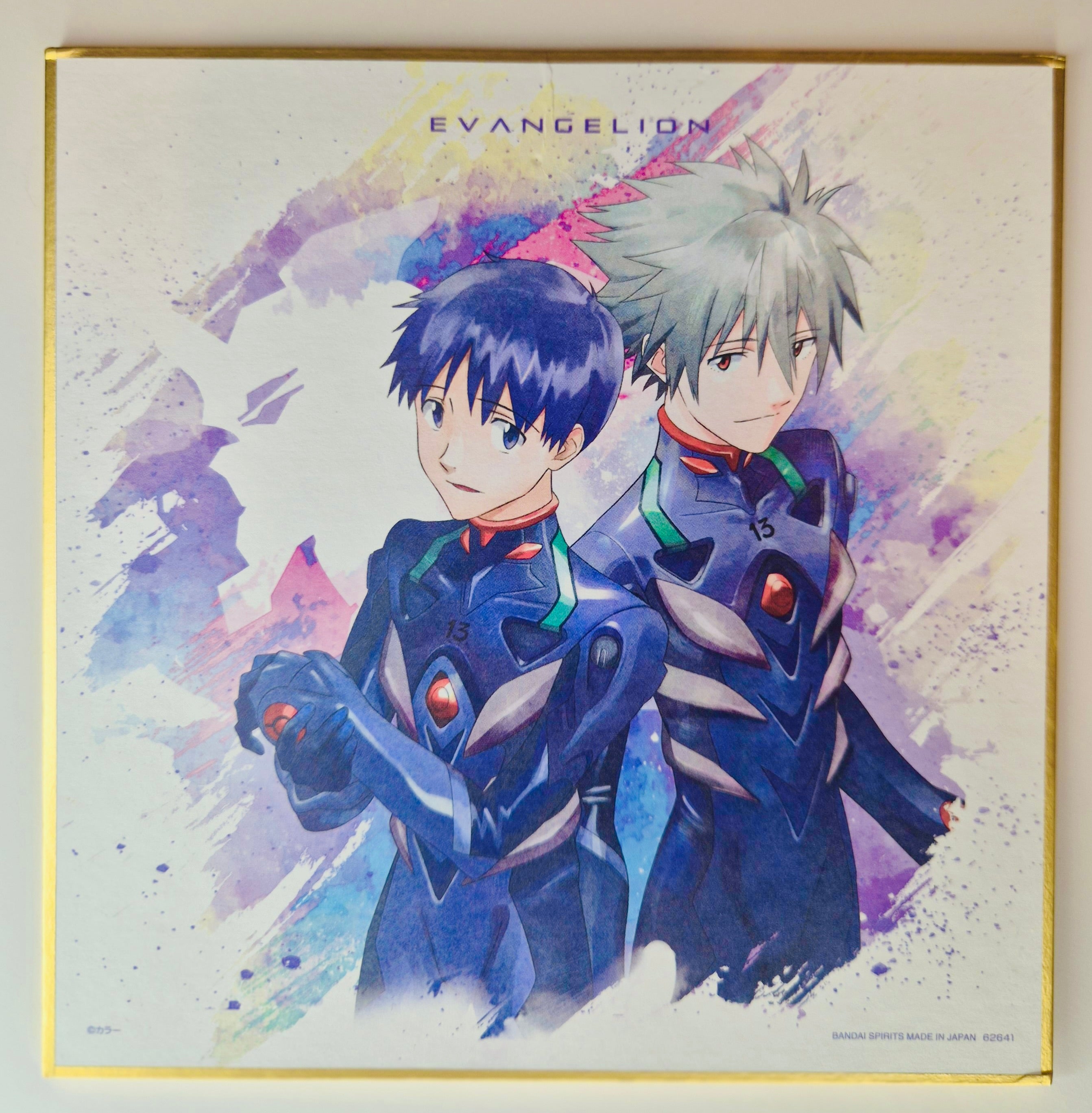 Evangelion Kaworu and Shinji Shikishi Collector Board JP