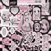 Aesthetic Gothic Lolitta Grunge Anime Girl Sticker Sheets