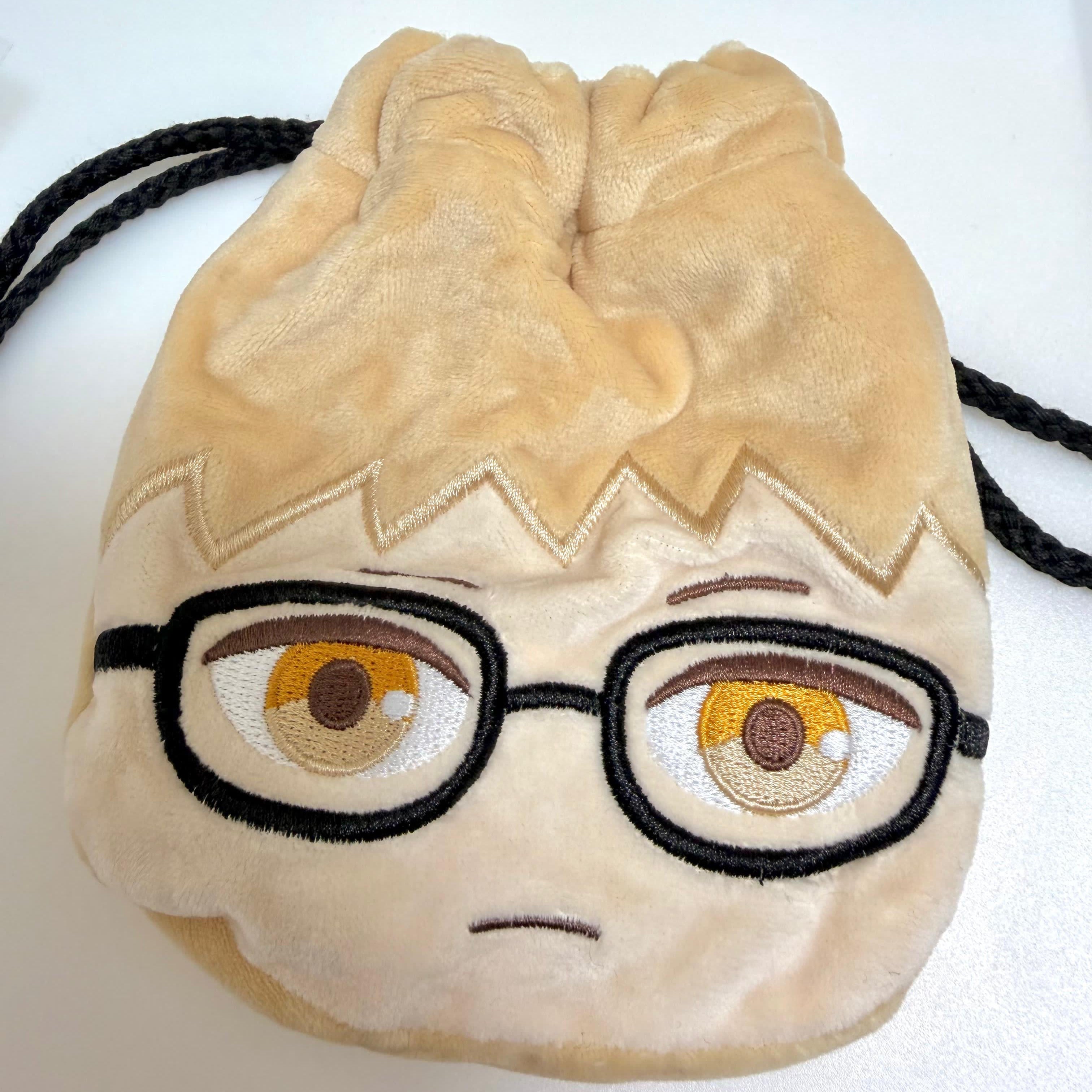 Haikyuu!! Kei Tsukishima Fuwa Fuwa face pouch JP