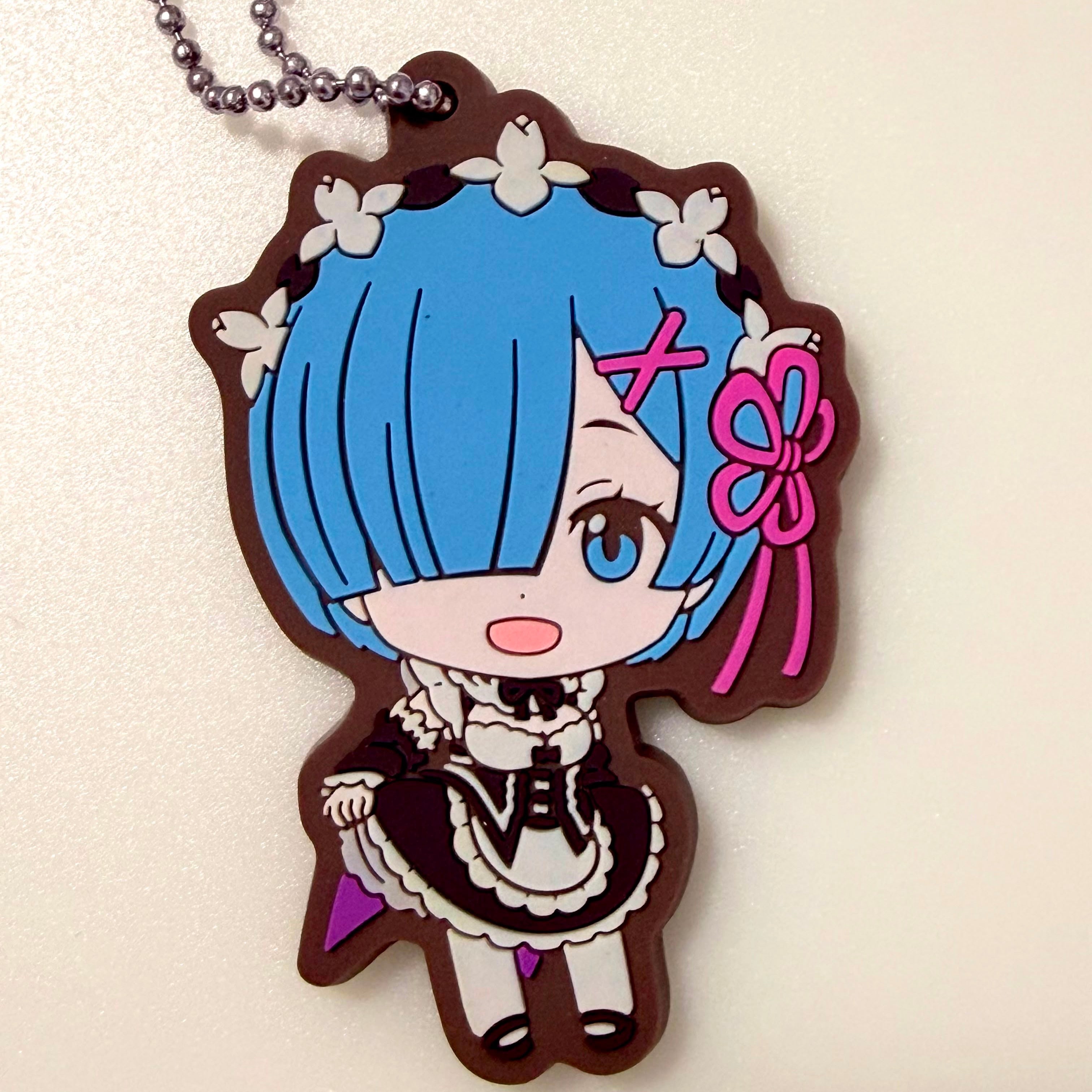 Re:Zero - Starting Life in Another World Rem rubber keychain JP
