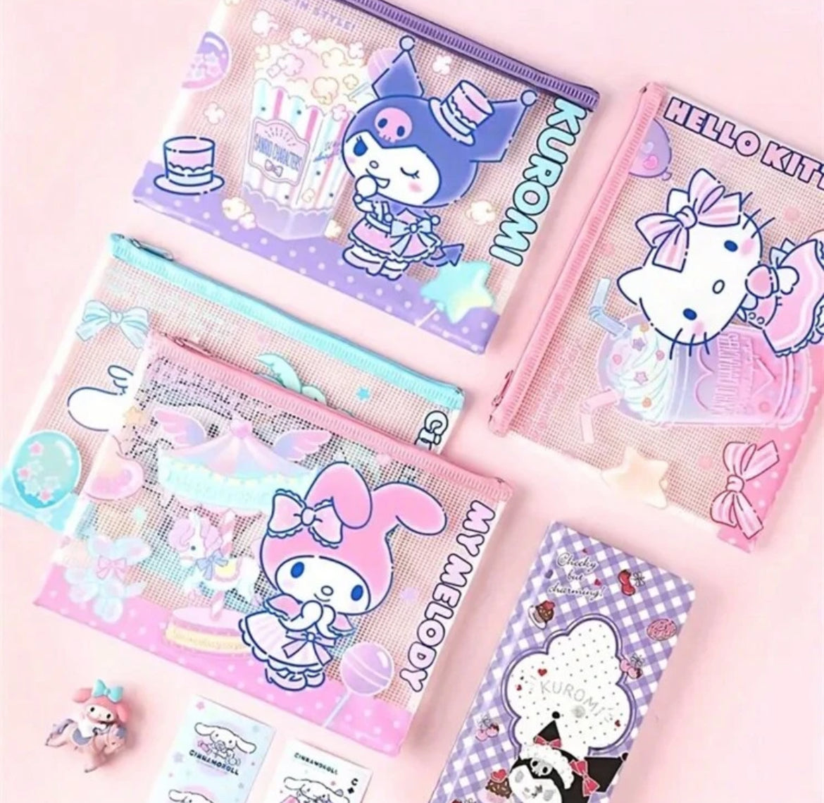 Sanrio Mesh pouch Pencil Case